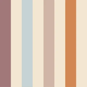 Tapeta do pokoju dla dziecka Stripes warm