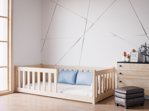 Drewniane Łóżko Sosnowe dla dziecka FLOOR BED MONTESSORI