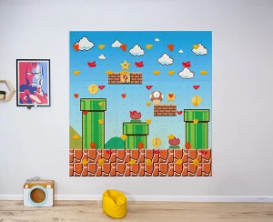 Modułowa ścianka wspinaczkowa dla dzieci „Mario” | Domowa ściana wspinaczkowa do pokoju dziecięcego
