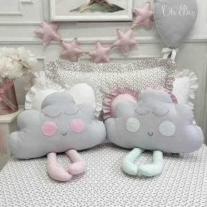 Poduszka dekoracyjna Chmurka z Nóżkami - kolory