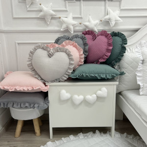 Plumeti Poduszka Serce z Falbanką - kolory