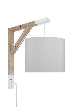 Lampa ścienna - kinkiet - SIMPLE SZAROŚĆ