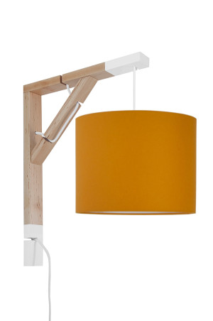 Lampa ścienna - kinkiet - SIMPLE MUSZTARDOWA