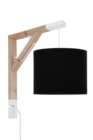 Lampa ścienna - kinkiet - SIMPLE CZARNY