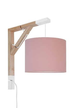 Lampa ścienna - kinkiet - SIMPLE DELIKATNY BRUDNY RÓŻ