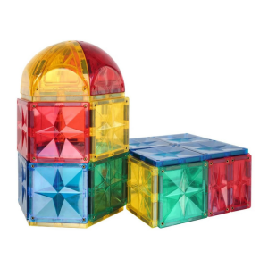 Cleverclixx - Klocki magnetyczne Curved Dome Pack Intense - 47 el.