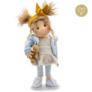 Szmaciana lalka dla dzieci Blue - Lullu Dolls