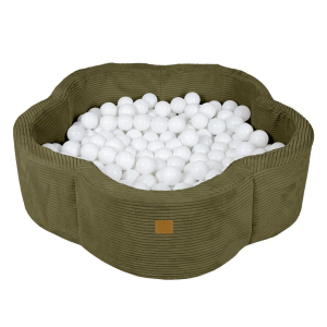 Basen z Kulkami dla Dzieci Aesthetic Khaki Kwiatek - Piłki do Wyboru