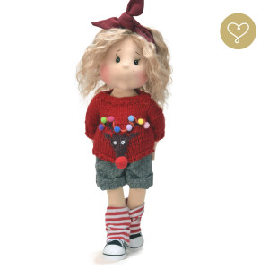 Szmaciana lalka dla dzieci Hania - Lullu Dolls