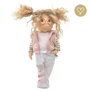 Szmaciana lalka dla dzieci Blue Wersja 3 - Lullu Dolls