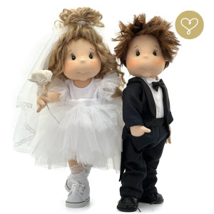 Szmaciana lalka dla dzieci Wyjątkowa Para - Lullu Dolls