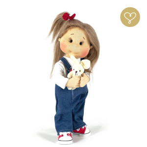 Szmaciana lalka dla dzieci Weronika - Lullu Dolls