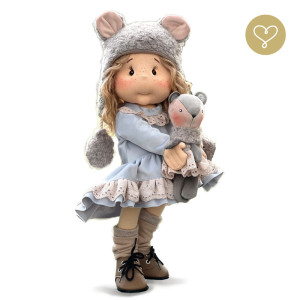 Szmaciana lalka dla dzieci Wandzia - Lullu Dolls