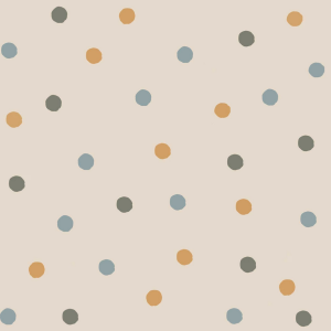 Tapeta w niebieskie kropki – Bouncy Dots do pokoju dziecka - warianty