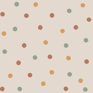 Tapeta w kolorowe kropki – Bouncy Dots do pokoju dziecka - warianty