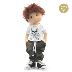 Szmaciana lalka dla dzieci Szymon - Lullu Dolls