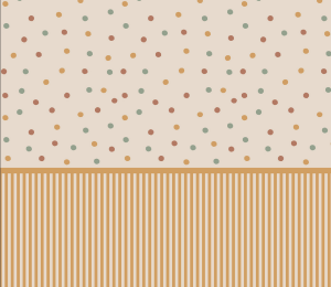 Tapeta dziecięca w żółte paski i kropki – Bouncy Dots – mural