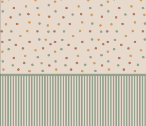 Tapeta dziecięca w zielone paski i kropki – Bouncy Dots – mural