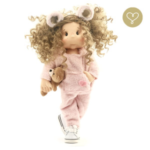Szmaciana lalka dla dzieci Miśka- Lullu Dolls