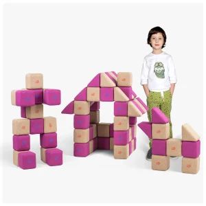 Klocki piankowo - magnetyczne JollyHeap 100 szt. Basic 2 kształty