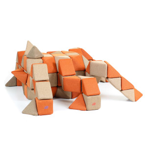 Klocki piankowo - magnetyczne JollyHeap 100 szt. Creative 4 kształty
