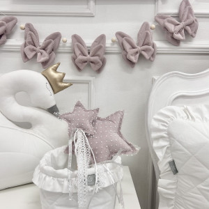Girlanda Motylki Velvet Pastelowy Róż