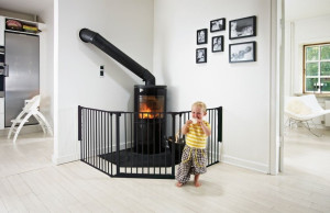 Baby Dan - Bramka ochronna FLEX L, czarny