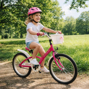 Rower dla dziecka BMX ROSES 20" Różowy - PREZENT NA KOMUNIĘ