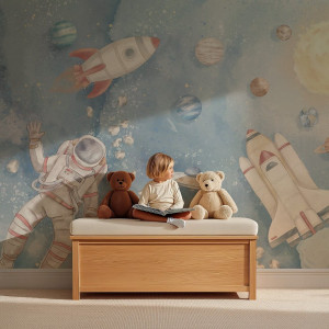 Tapeta do pokoju dziecka Kosmos