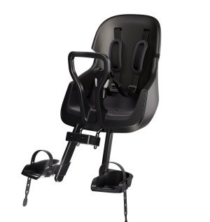 Bobike Exclusive Evolve Mini Urban Black– przedni fotelik rowerowy do 15 kg