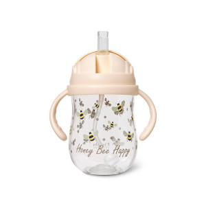 Kubek do picia ze słomką Tritan 300 ml Honeybee 6m