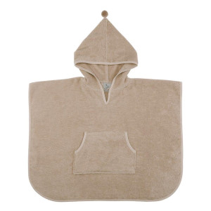 Ponczo kąpielowe, okrycie z kapturem Oak Beige