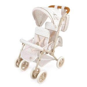 Bliźniaczy wózek regulowany dla lalek do 52cm Verona DeCuevas Toys 90378