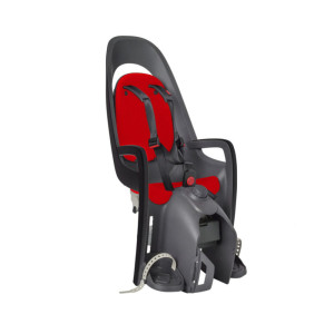 Hamax - Fotelik rowerowy Caress montowany na bagażniku - Dark Grey/red