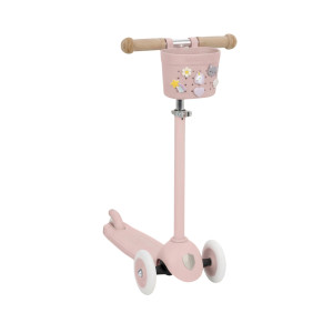 Banwood Hulajnoga ECO z koszykiem Pin & Ride Faded Pink