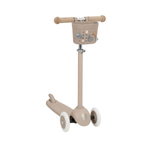 Banwood Hulajnoga ECO z koszykiem Pin & Ride Sand