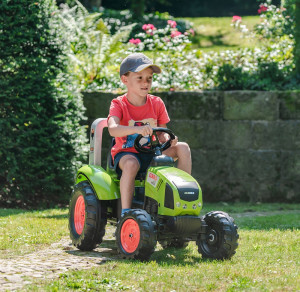 FALK Traktor na Pedały Claas Duży z Przyczepką od 3 lat