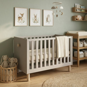 Kaszmirowe łóżeczko LOFT 2w1 120x60 z szufladą barierką i opcją tapczanika