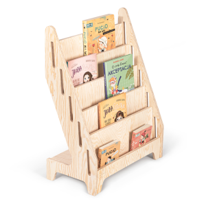 Biblioteczka Montessori dla dzieci MIA M naturalna-sosnowa