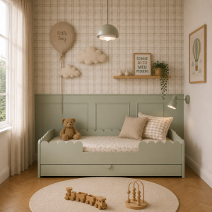 Łóżko dziecięce Montessori 80x160 z szufladą – Sage