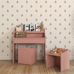 Biurko Montessori dla dzieci Vintage Rose | Book Nook