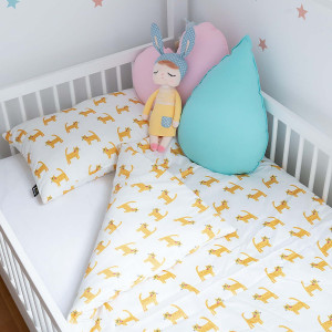 Pościel z wypełnieniem dla dzieci Koty - rozmiary