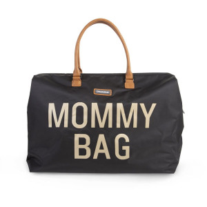 Torba podróżna Mommy Bag czarno-złota, Childhome