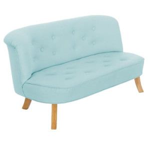 Kanapa sofa dziecięca Len Pudrowy Błękit