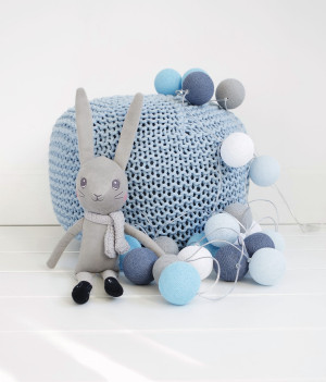 Lampki dla dzieci kule Cotton Balls Blue Wind - różne rozmiary
