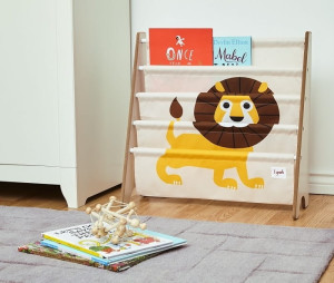 3 Sprouts Stojak na Książki Lew Yellow