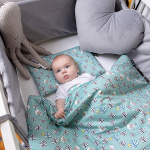 Pościel z wypełnieniem dla dzieci Listki - rozmiary