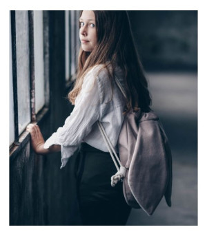 Plecak Króliczek Pudrowy Róż