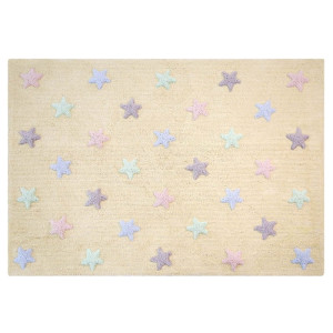Dywan bawełniany do prania w pralce Tricolor Star Vanilla