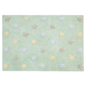 Dywan bawełniany do prania w pralce Tricolor Star Soft/Mint